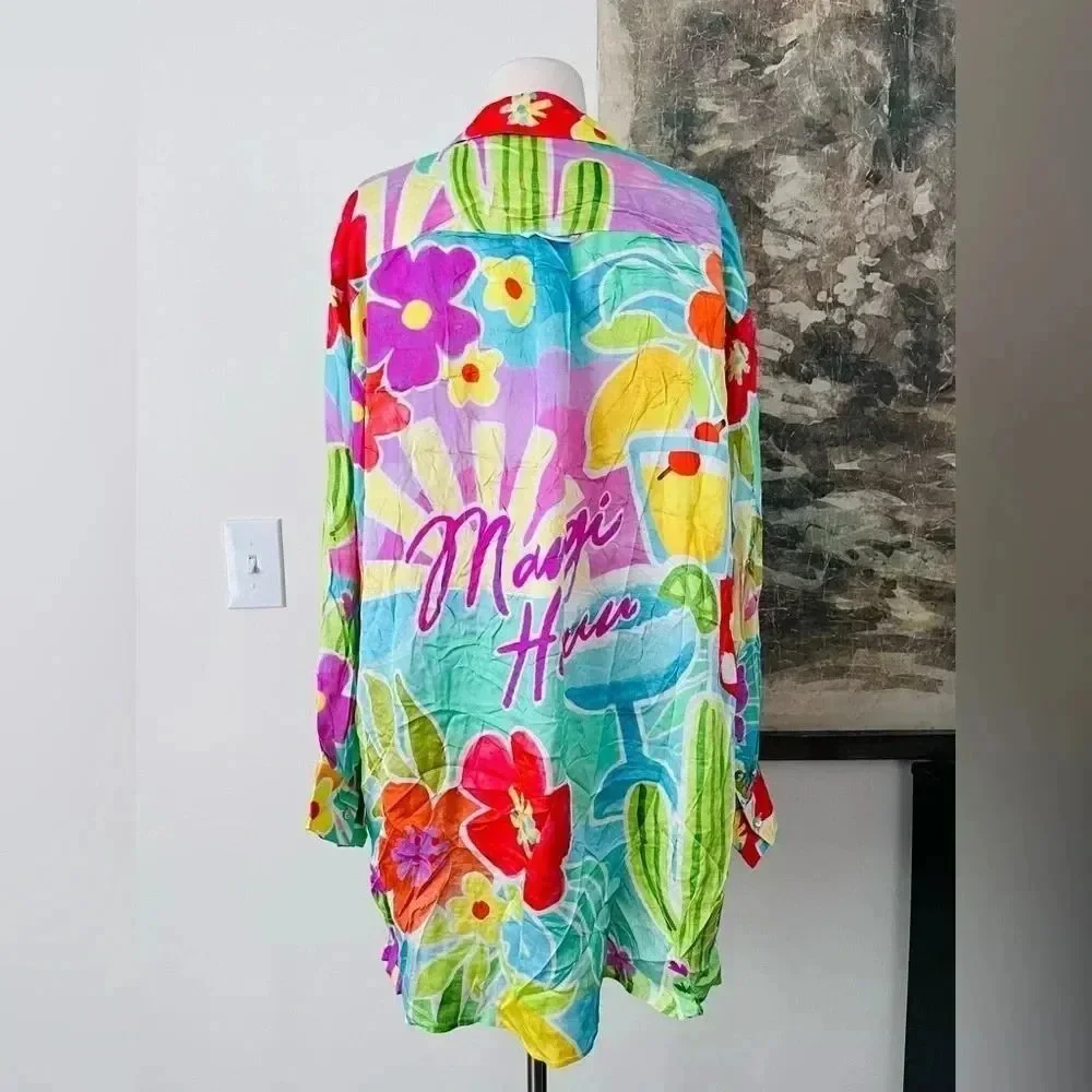 Free People Spell Margi Hour Shirt Dress Size Medium NWOT $199 - Picture 5 of 14